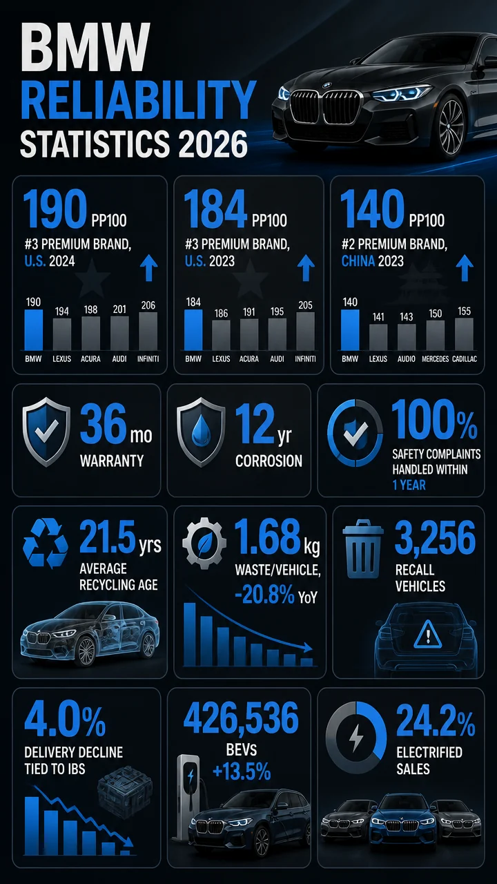 BMW Reliability Statistics 2026: What the Latest Dependability, Warranty, and Recall Data Really Shows