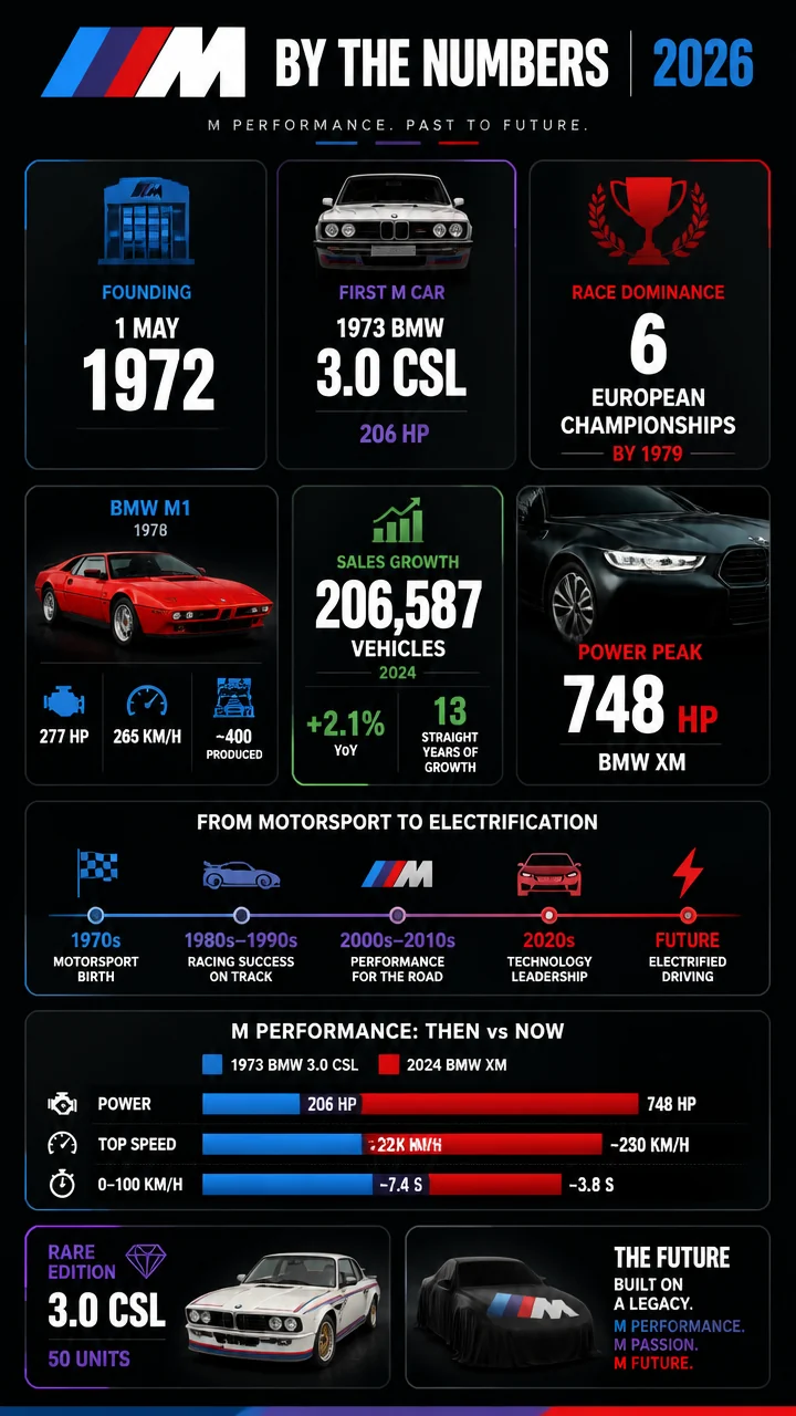 BMW M Statistics 2026: Sales Growth, Power Records, and the Fastest Chapters in M Division History