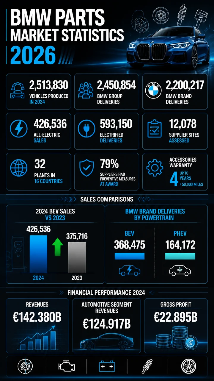 BMW Parts Market Statistics 2026: What the Latest Production, Sales, and Supplier Data Says About Demand